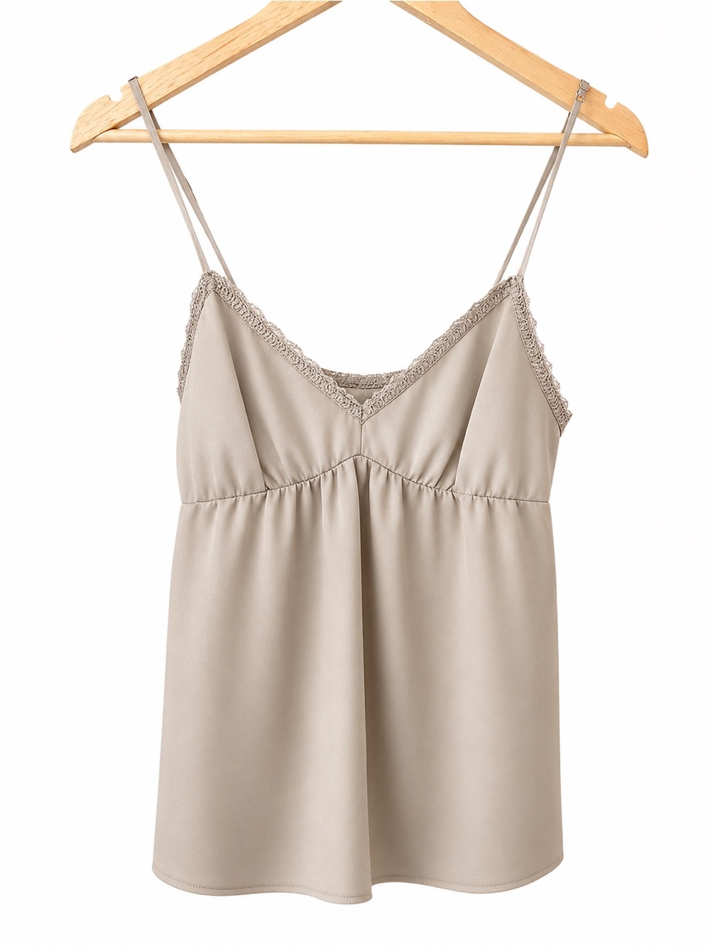 Gold Hawk NWT 100% Silk Teddy Cami Camisole NWT size Small Latte / Khaki